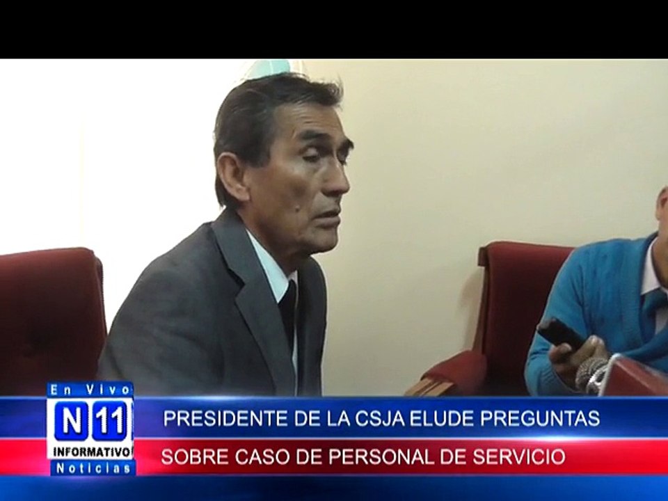 n11 informativo ayacucho PRESIDENTE DE LA CORTE DE AYACUCHO ELUDE CUESTIONAMIENTOS SOBRE CASO DE PERSONAL DE SERVICIO