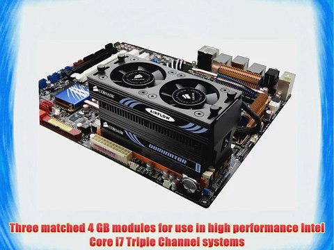 Corsair Dominator 12GB (3x4GB) DDR3 1600 MHz (PC3 12800) Desktop Memory (CMP12GX3M3A1600C9)