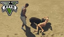 GTA V PC DOGS ATTACK  &  Playing With The Dog (GTA 5 Gameplay PC)