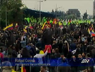 RAFAEL CORREA DICE QUE LAS PROTESTAS HAN SIDO PLANIFICADAS ESTRATÉGICAMENTE
