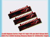 G.skill Ripjaws Series 24gb (6 X 4gb) 240-pin Ddr3 Sdram Ddr3 1600 (Pc3 12800) Desktop Memory
