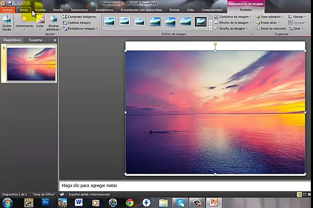 marcas de agua  con microsoft powerpoint