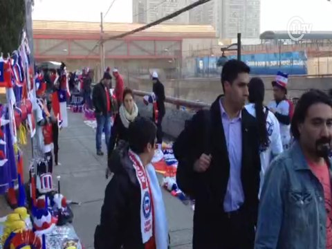 Torcida chilena começa a fazer barulho para a Copa América
