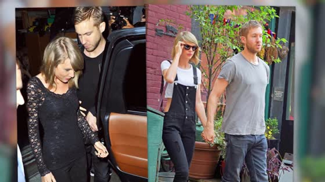 Taylor swift zeigt ein bild von sich und calvin harris auf instagram