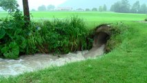 Hochwasser auf dem Golfplatz Ruhpolding 31.07.2014