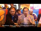 (Newsflash) Anwar Ibrahim Press Conference at Kuching Airpo