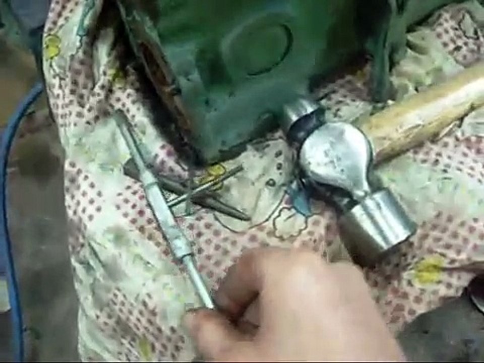 Broken Bolt Removal from Engine Block