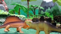 Dinosaur Battle Dinosaurs Fight Dimetrodon vs Stegosaurus For Teritory 공룡 ไดโนเสาร์