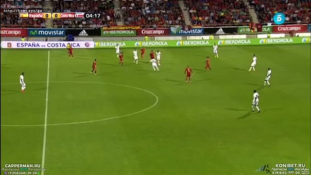 Johan Venegas Goal - Spain vs Costa Rica 0-1 ( Friendly Match 2015 ) HD
