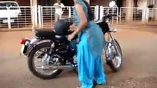 How Desi Girls Ride A Bike Let's See