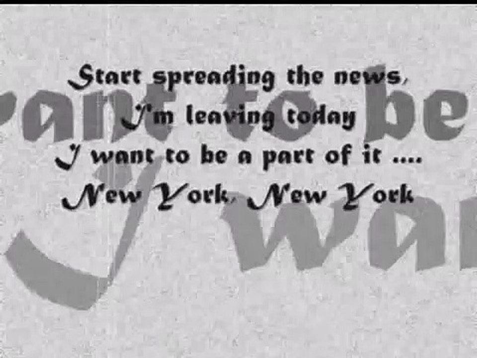 Liza Minelli - New York, New York   Lyrics