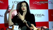 Aishwarya Rai Bachchan addresses the media at L'Oreal Paris Event 2015