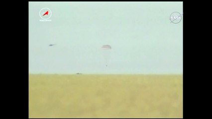 Tres cosmonautas de la ISS regresan a la Tierra