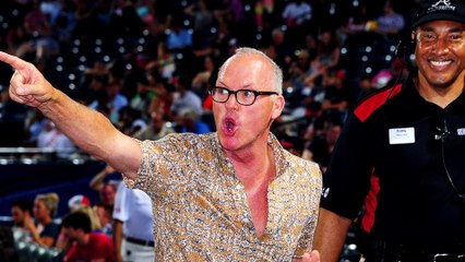Actor Michael Keaton Shuts Down Heckling Fan at Baseball Game