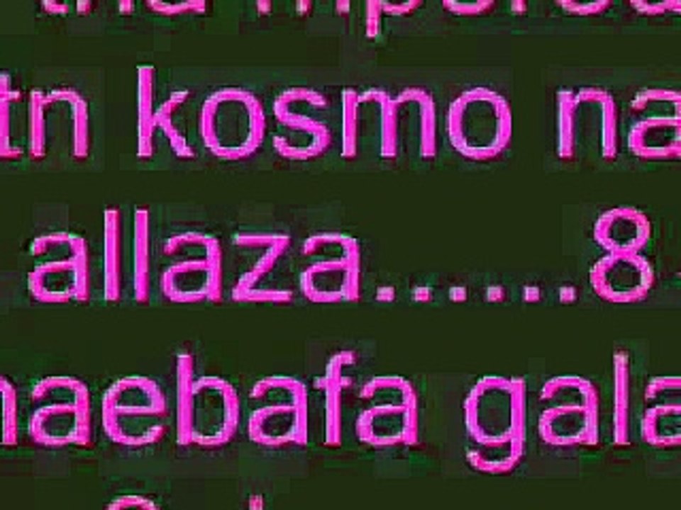 an tha mporousa ton kosmo na allaza....=]