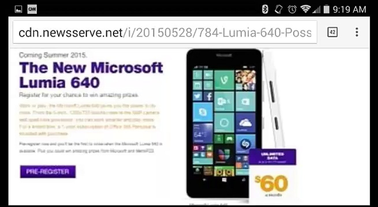 METROPCS MICROSOFT LUMIA 640 OFFICIAL JUNE 15 LOOK