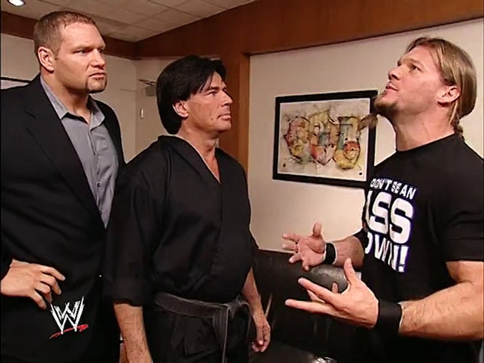 Eric Bischoff with Chief Morley Backstage