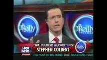 Stephen Colbert mocks Bill O'Reilly to his face