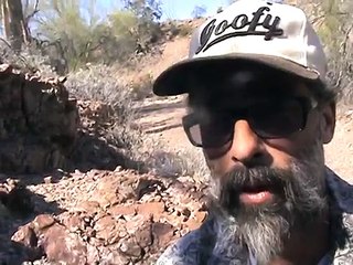 saving a desert tortoise from mine danger!!