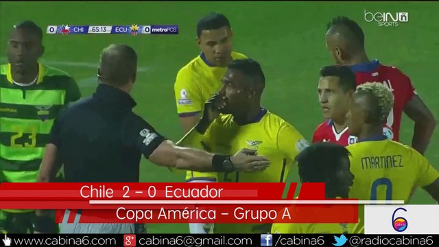 Chile 2 - 0 Ecuador - Copa América Chile 2014 - Grupo A