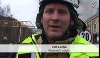 NRWspot.de | Hagen-Vorhalle - Großbrand im Poco-Möbellager - Feuerwehr im Einsatz