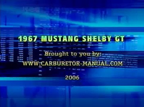 1967 Carroll Shelby Ford Mustang GT TV Commercial 67