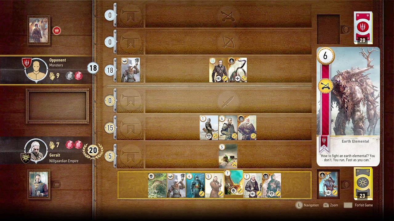 The Witcher 3 gwent match