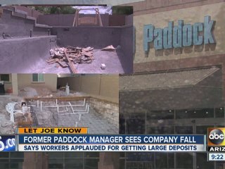 Former Paddock manager sees company fall
