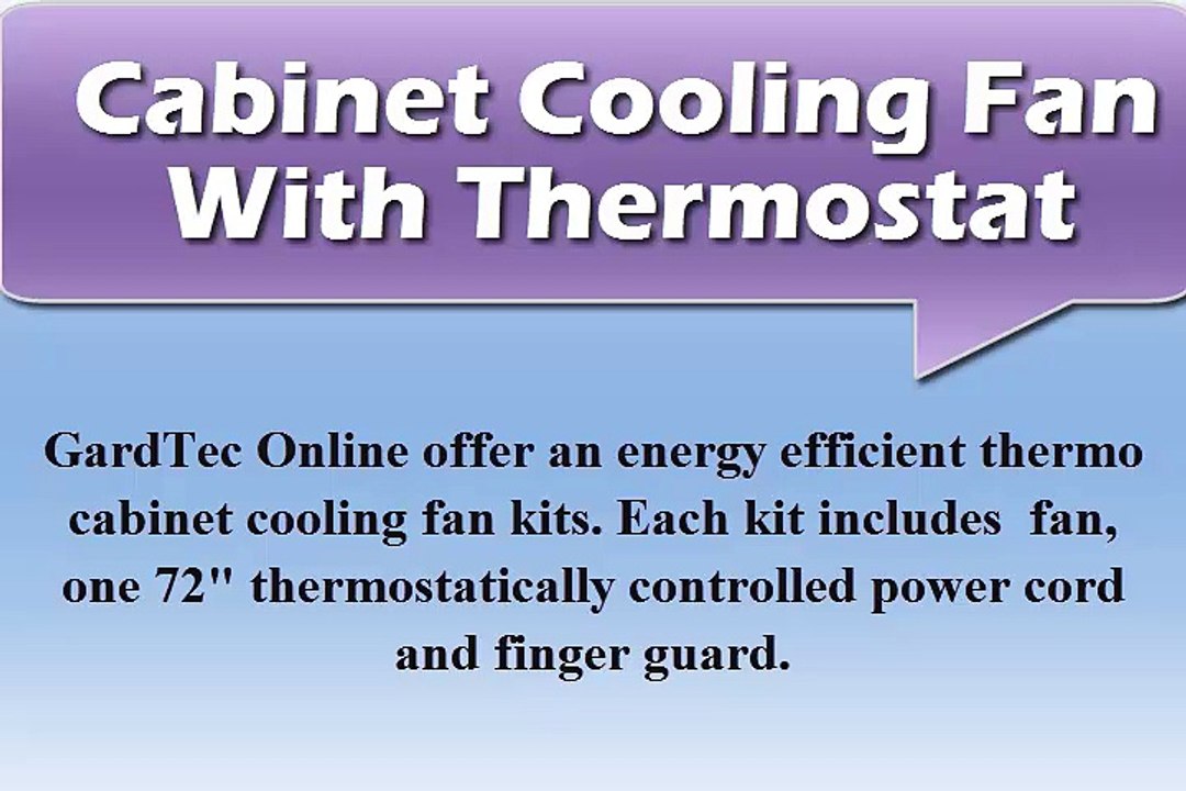 Cabinet Cooling Fan with Thermostat - GradTec Online