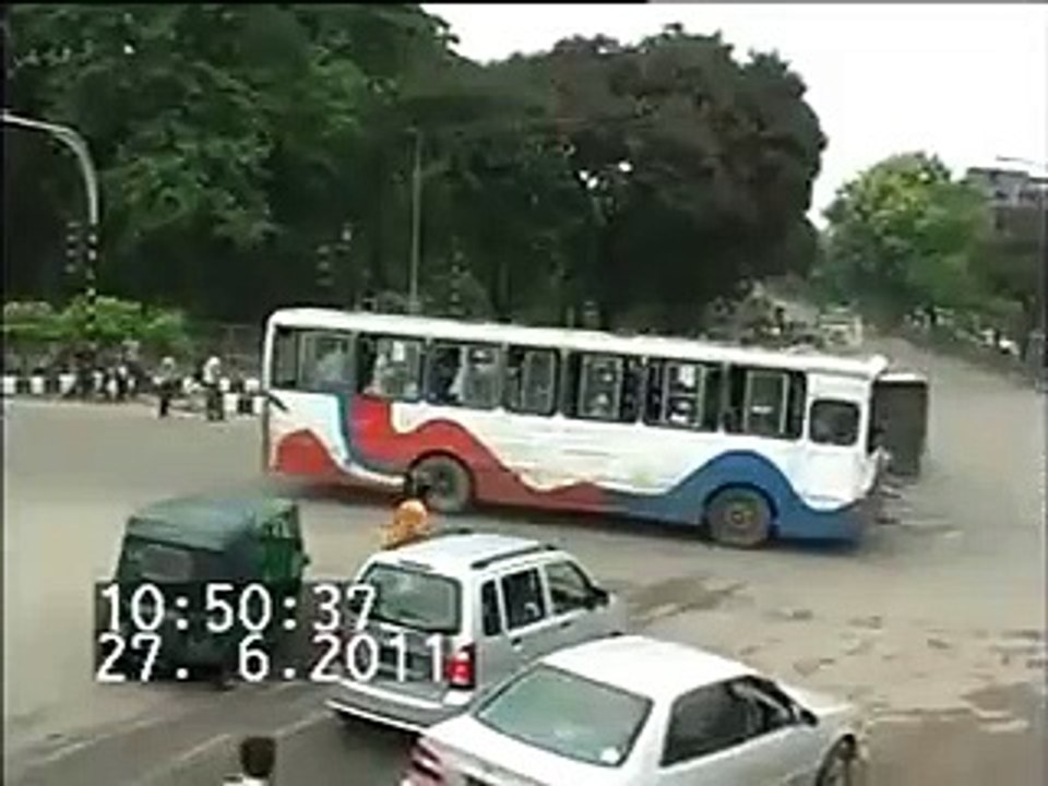 Live Bus Accident