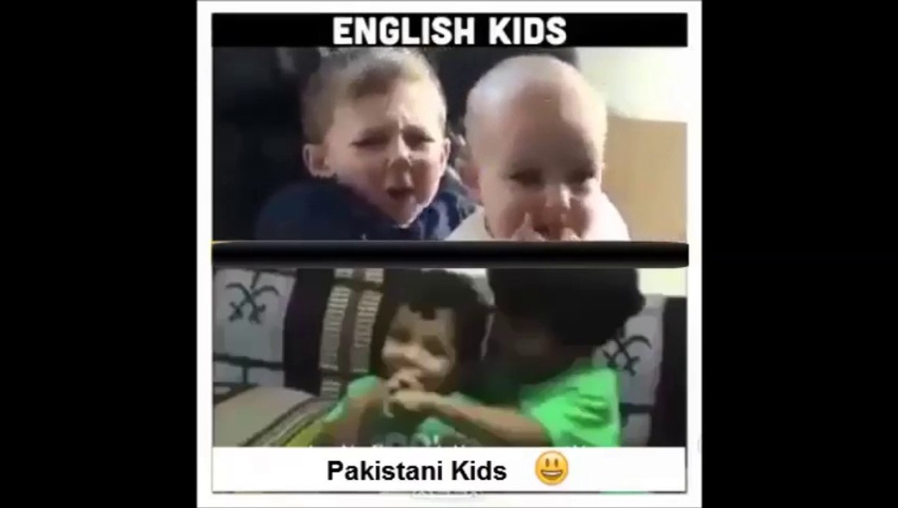 English Kids VS Pakistani Kids -  Very Funny Video - Charlie Bit by Finger Pakistani Version