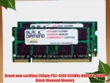4GB 2X2GB RAM Memory for Toshiba Satellite A105-S4284 Black Diamond Memory Module DDR2 SO-DIMM