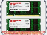 KOMPUTERBAY 4GB (2X 2GB) DDR2 800MHz PC2-6300 PC2-6400 (200 PIN) SODIMM Laptop Memory with