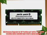 4GB Memory Upgrade for HP Pavilion g6-1a67nr PC3-10600 1333MHz DDR3 SODIMM RAM (PARTS-QUICK