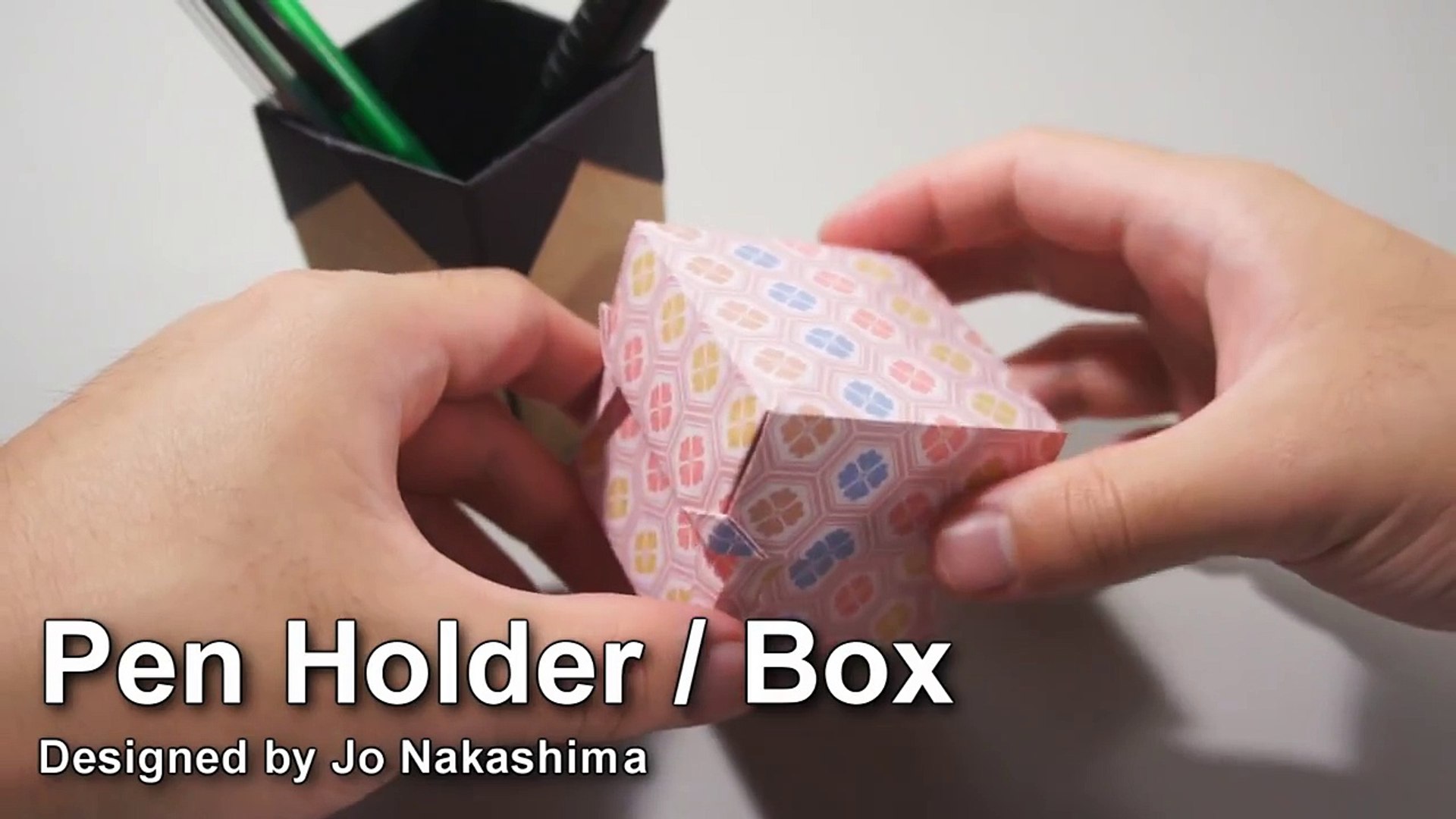 Origami Boxpen Holder Jo Nakashima