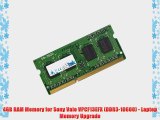 4GB RAM Memory for Sony Vaio VPCF13EFX (DDR3-10600) - Laptop Memory Upgrade