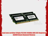 4GB 2X2GB Memory RAM for SuperMicro X5 Series X5DPL-8GM DDR RDIMM 184pin PC2100 266MHz Black