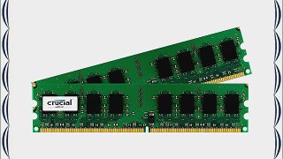 Crucial 4GB Kit (2GBx2) DDR2 800MHz (PC2-6400) CL6 Unbuffered UDIMM 240-Pin Desktop Memory