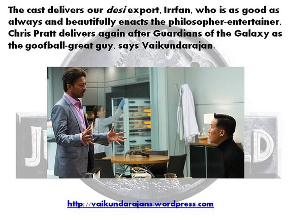 Vaikundarajan’s Views On The Movie ‘Jurassic World’
