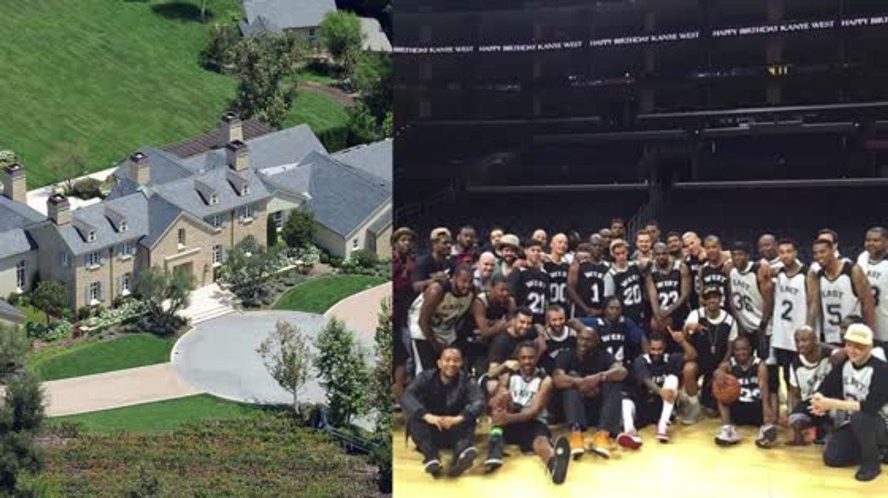 Kim Kardashian baut Kanye West seinen eigenen Basketballplatz