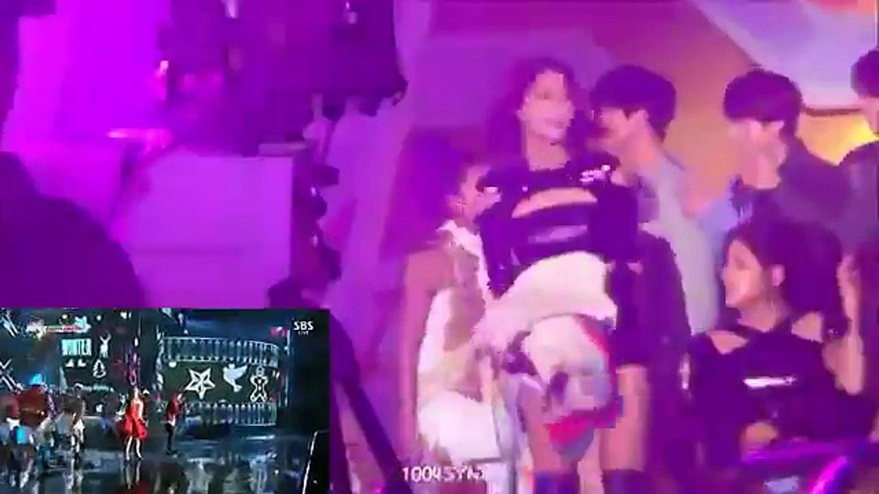 EXO, WINNER(ft. Ailee) watching AKMU - Wonder Winter Land and 200% at SBS Gayo Daejun 2014