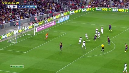 هدف ميسي الثاني برشلونة والتشي  2014