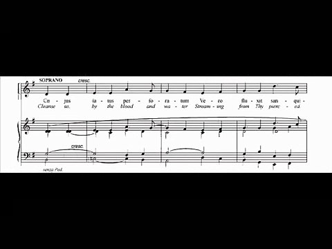 [choral music score] Ave Verum Corpus - Edward Elgar