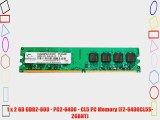 1 x 2 GB DDR2-800 - PC2-6400 - CL5 PC Memory (F2-6400CL5S-2GBNT)
