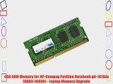 4GB RAM Memory for HP-Compaq Pavilion Notebook g4-1016dx (DDR3-10600) - Laptop Memory Upgrade