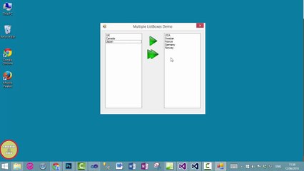 C# How to Move Multiple Items From One ListBox To Another ListBox In Urdu (Video 3)