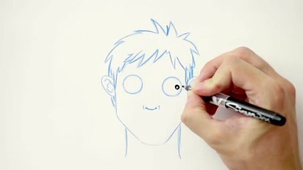 Zeichnen Sie einen Gesichtsausdruck: Angst