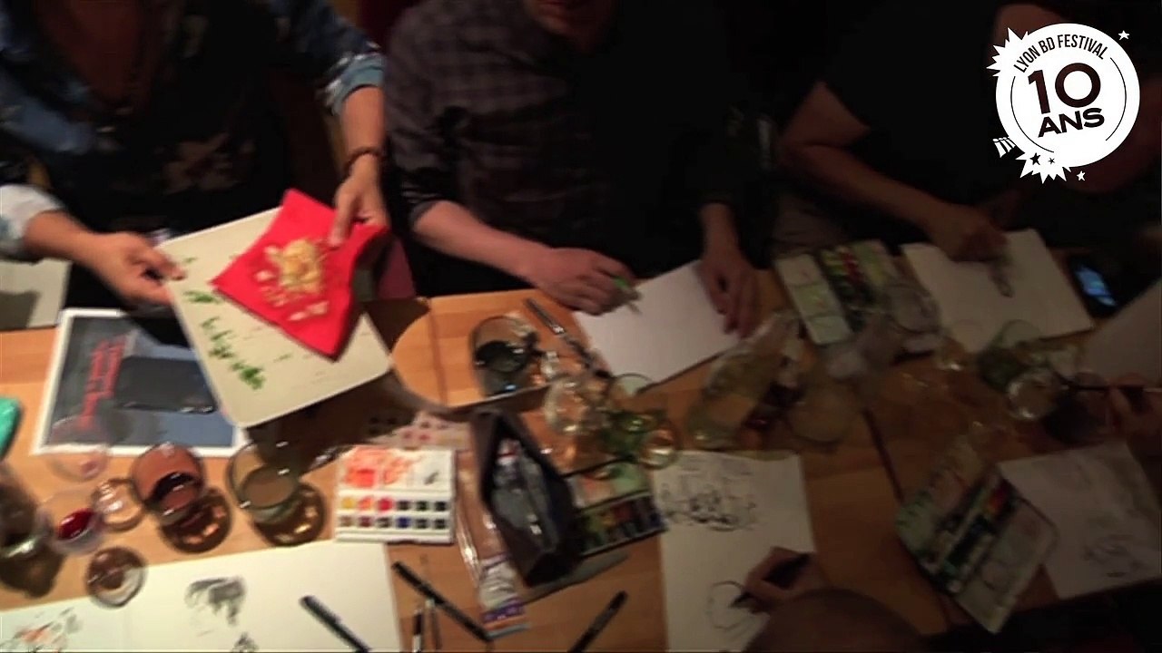 Lyon BD festival : travail au resto.