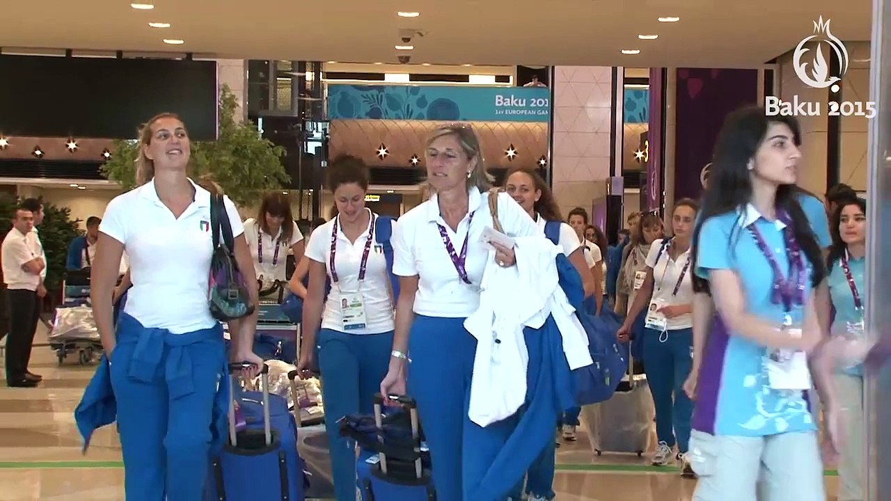 Team Italy arrives in Baku | Baku 2015