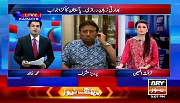 Pervaiz Musharraf Mouth Breaking Reply to Indian Minister's Threat